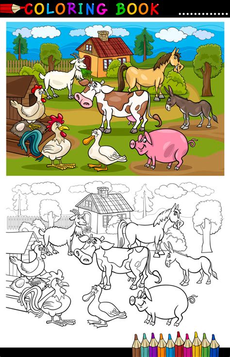 Premium Vector Cartoon Farm And Livestock Animals For