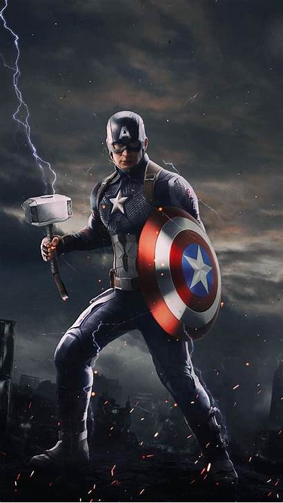 Captain America Mjolnir Thor Iphone Marvel Wallpapers