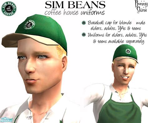 The Sims Resource Sim Beans Baseball Cap Male Blonde