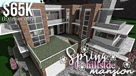 A sculpture adds a dash of humour and a bird bath will help wildlife. Spring Hillside Mansion (part 1-exterior only) | Roblox ...