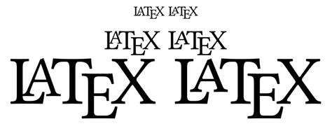 ‘latex Logo With Kerning Issue And Not Scaling Properly
