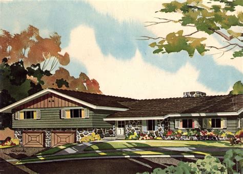 Beautiful Photos Of 1950s Ranch Homes Vintage News Daily