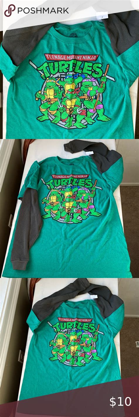 Boys Xl Teenage Mutant Ninja Turtle Faux Layer T Tops And Tees Clothes