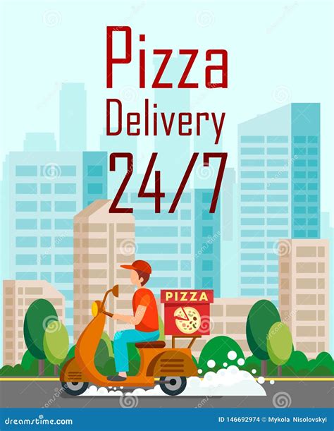 Pizza Delivery Cartoon Stock Illustrations 4032 Pizza Delivery Cartoon Stock Illustrations