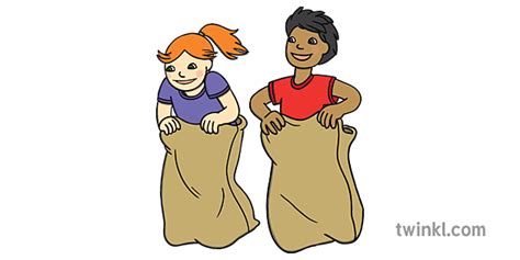 What Is A Sack Race Sack Races For Children Twinkl Pe