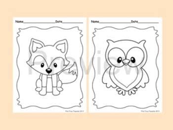 Free printable forest animal coloring pages for kids. Sweet woodland animal themed coloring pages for your ...