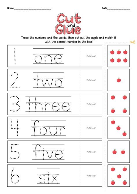 14 Number Cut Out Worksheet Free Pdf At