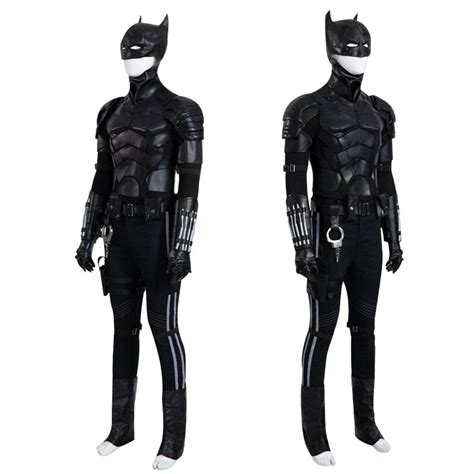 Robert Pattinson Batman Suit The Batman 2022 Cosplay Costume Black Hal