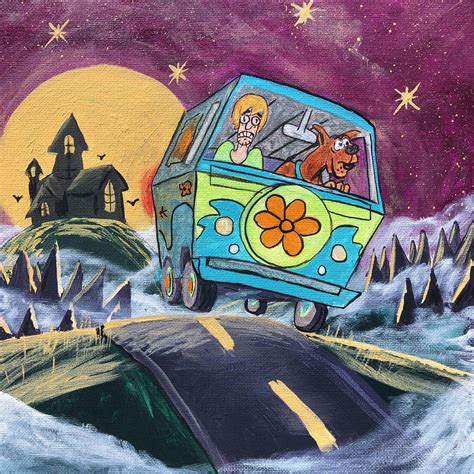 Painted Scooby Rallying The Mystery Machine For My Sister And Her Kids