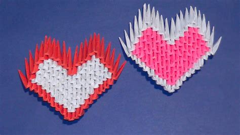 How To Make A Paper Heart 3d Origami Tutorial For Beginners A T