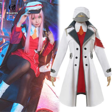 Darling Franxx 02 Zero Two Uniform Outfit Coat Cosplay Costume