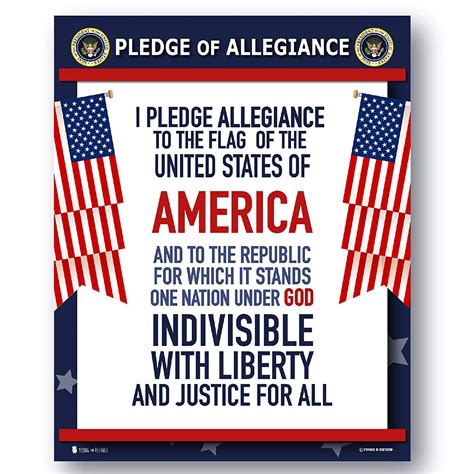 Browse 221 pledge of allegiance kids stock photos and images available, or start a new search to explore more stock photos and images. Pledge of Allegiance United States Laminated Classroom Teacher Poster - Young N' Refined