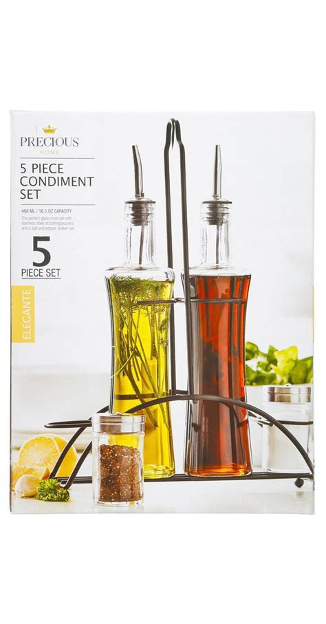 Sign in or create an account on beallsoutlet.com to get 24/7 access to your rewards. 5 Pc Kitchen Condiment Set | Burkes Outlet