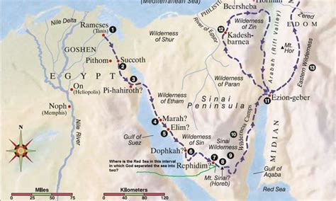 Rephidim Route Bible Map The Exodus Situation Modeling B Rephidim