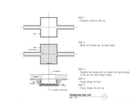 Hot Metode Pelaksanaan Pembesian Pile Cap Pondasi Beton Pondasi Beton