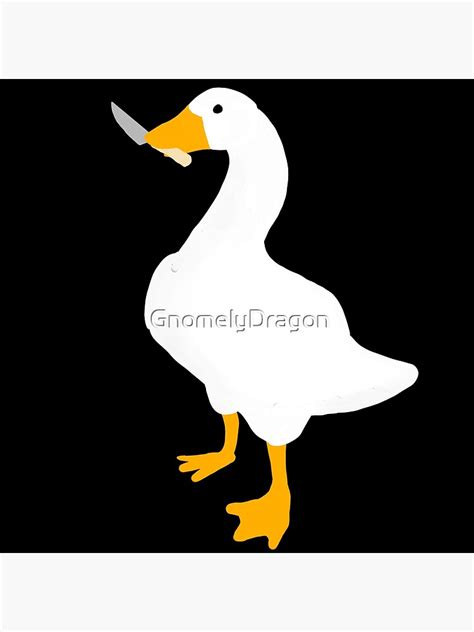 Untitled Goose Game Goose With Knife Photographic Print By