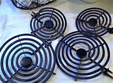 The grates on our stove are heavy cast iron, and anytime something bubbles over while cooking, it just bakes onto the grates and sticks! Pin on She's crafty...