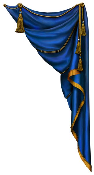 Transparent Blue Curtain PNG Clipart | Gallery Yopriceville - High