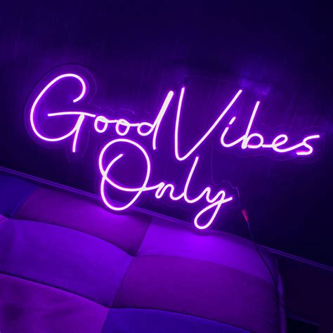 Good Vibes Only Neon Led Sign Board Vlrengbr