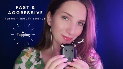 asmr i very sensitive tascam mouth sounds tapping hand movements fast and aggressive i no