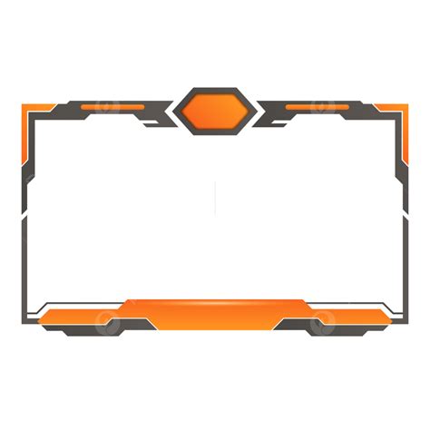 Orange Overlay Clipart Transparent Background Twitch Stream Overlay