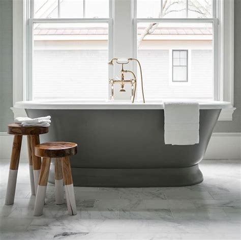 It?s also easy to live with thanks to. Victoria and albert york roll top steel bath in stone grey ...