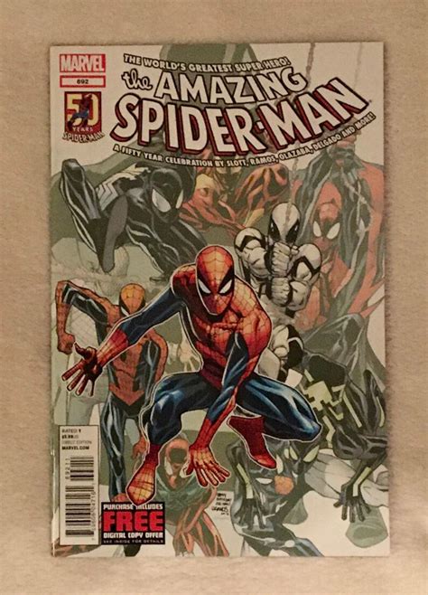 Marvel The Amazing Spider Man 692 50th Anniversary 50 Years Etsy