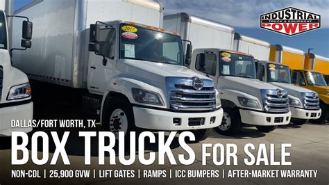 26ft Box Trucks for Sale | Pre-owned | Non-CDL | Lift Gates | Dallas