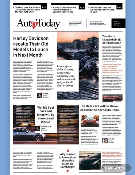 These layouts would help you create your own magazine layout. 20+ Newspaper Layout Examples, Templates & Design Ideas ...