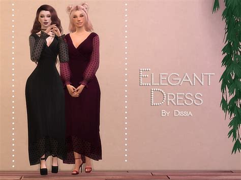 Elegant Dress By Dissia From Tsr • Sims 4 Downloads