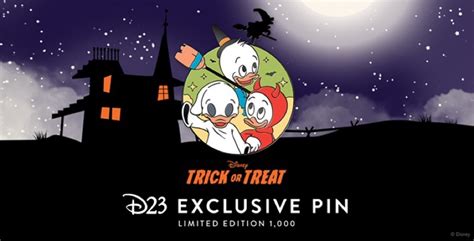 Trick Or Treat 70th Anniversary D23 Gold Member Exclusive Disney Pin