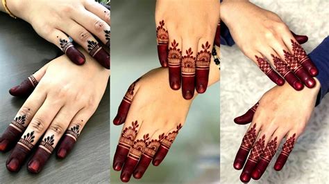 Most Stylish Finger Mehndi Design For Hands Latest New Finger Mehndi