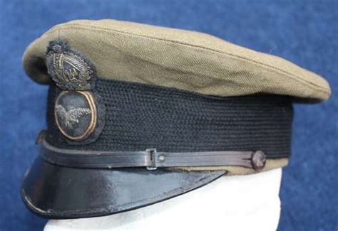 1918 Raf Royal Air Force Senior Airmans Peak Cap And Bullion Badge