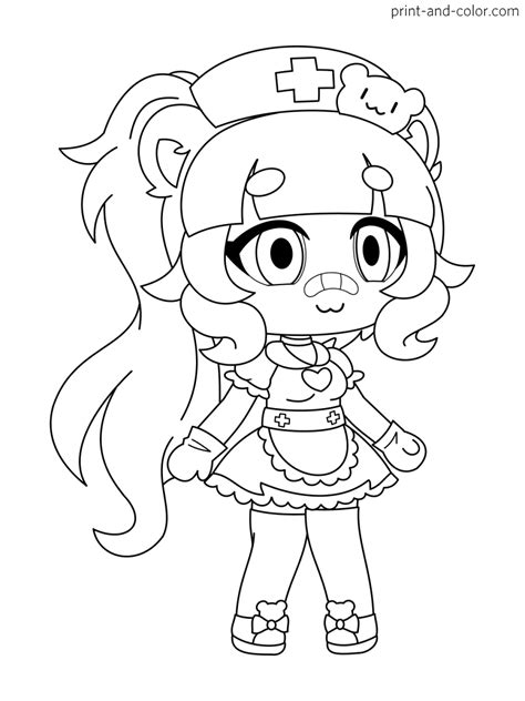 Gacha Life Coloring Pages Print And