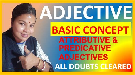 Adjective Attributive And Predicative Adjectivesadjective