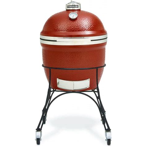 Kamado Joe Classic 18 Inch Freestanding Ceramic Grill With Stainless Bands Bbq Guys