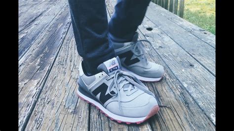 New balance's 574 sneakers are a weekend staple. New Balance 574 Grey/Black + On Foot Review - YouTube