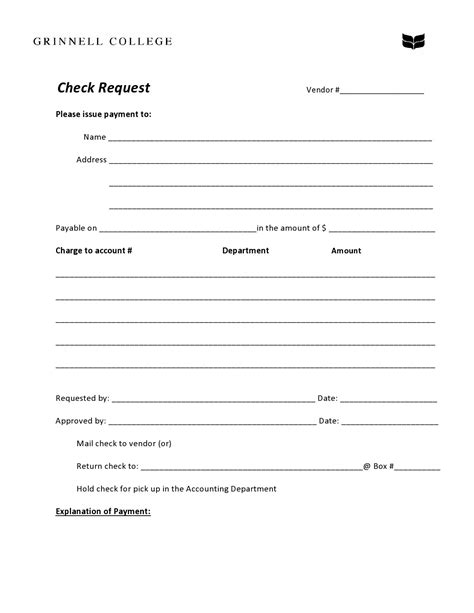 50 Free Check Request Forms Word Excel Pdf Templatelab