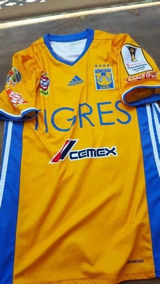 Tigres De La U A N L Home Camisa De Futebol 2016 2017 Sponsored By