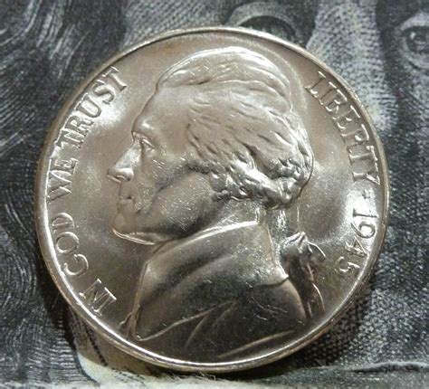 1945 S Bu Silver War Jefferson Nickel Brilliant Uncirculated 6006