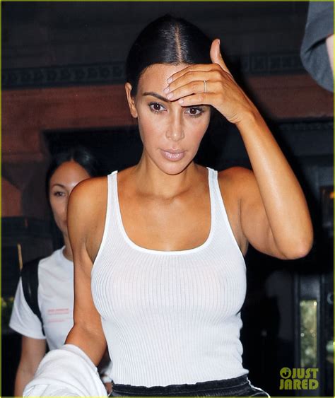 Photo Kim Kardashian Goes Braless In See Through Top Photo