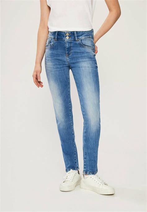 ltb ltb molly super high ritnoblue und wash jeans slim fit slim fit jeans mid blue blauw