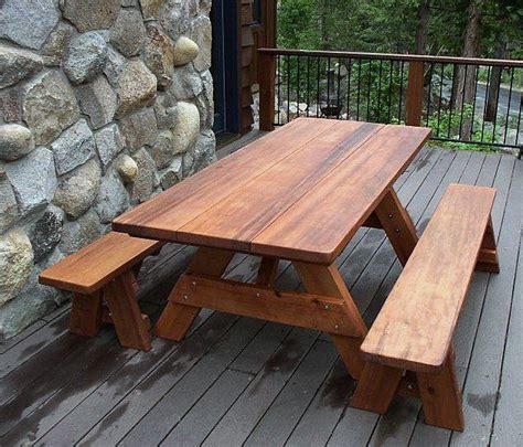Heritage Picnic Table Options 7 L 34 12 W Side Benches Unattached Benches 1 Full Length