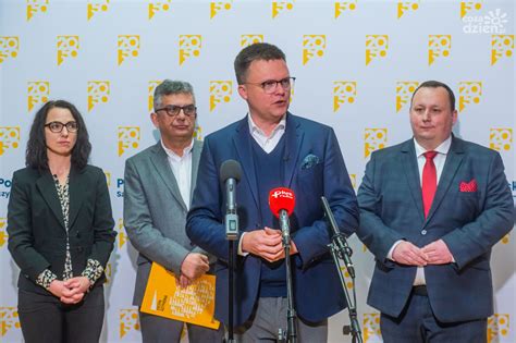 Polska 2050 Szymona Hołowni konferencja prasowa zdjęcia