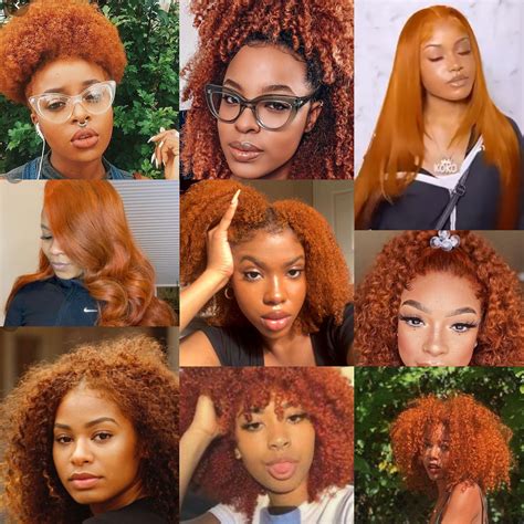 Black Women With Ginger Hair Ginger Hair Color Dyed Curly Hair Hair