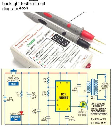 Schematic Led Backlight Tester Circuit Diagram