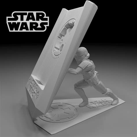 Free Stl File Phone Holder Star Wars 3d Model 📞・model To Download And