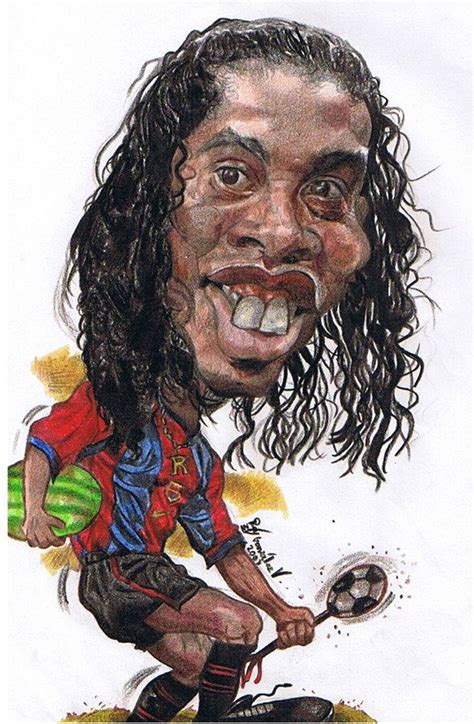 Ronaldinho Smile By Roycaricaturas Sports Cartoon Goldie Hawn
