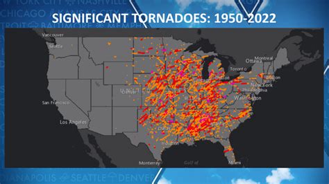 Tornado Locations Map