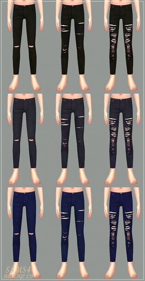 Child Ripped Jeans And Leggings At Marigold Sims 4 Updates